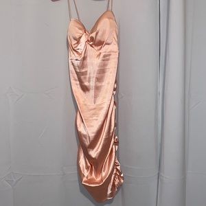 Emprada Satin Pink Mini Dress SIZE: SMALL